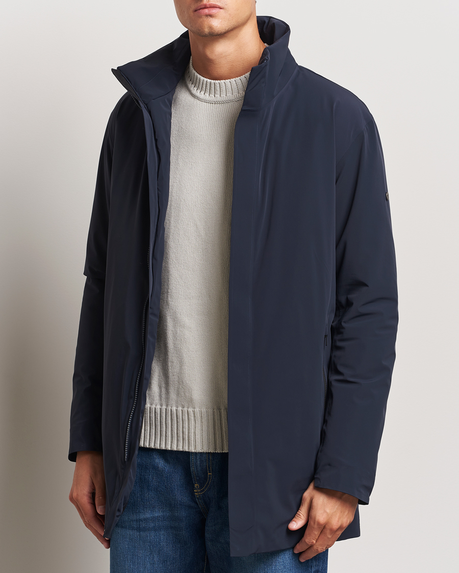 Herre |  | Scandinavian Edition | Town II Waterproof Lightweight Coat Midnight Blue