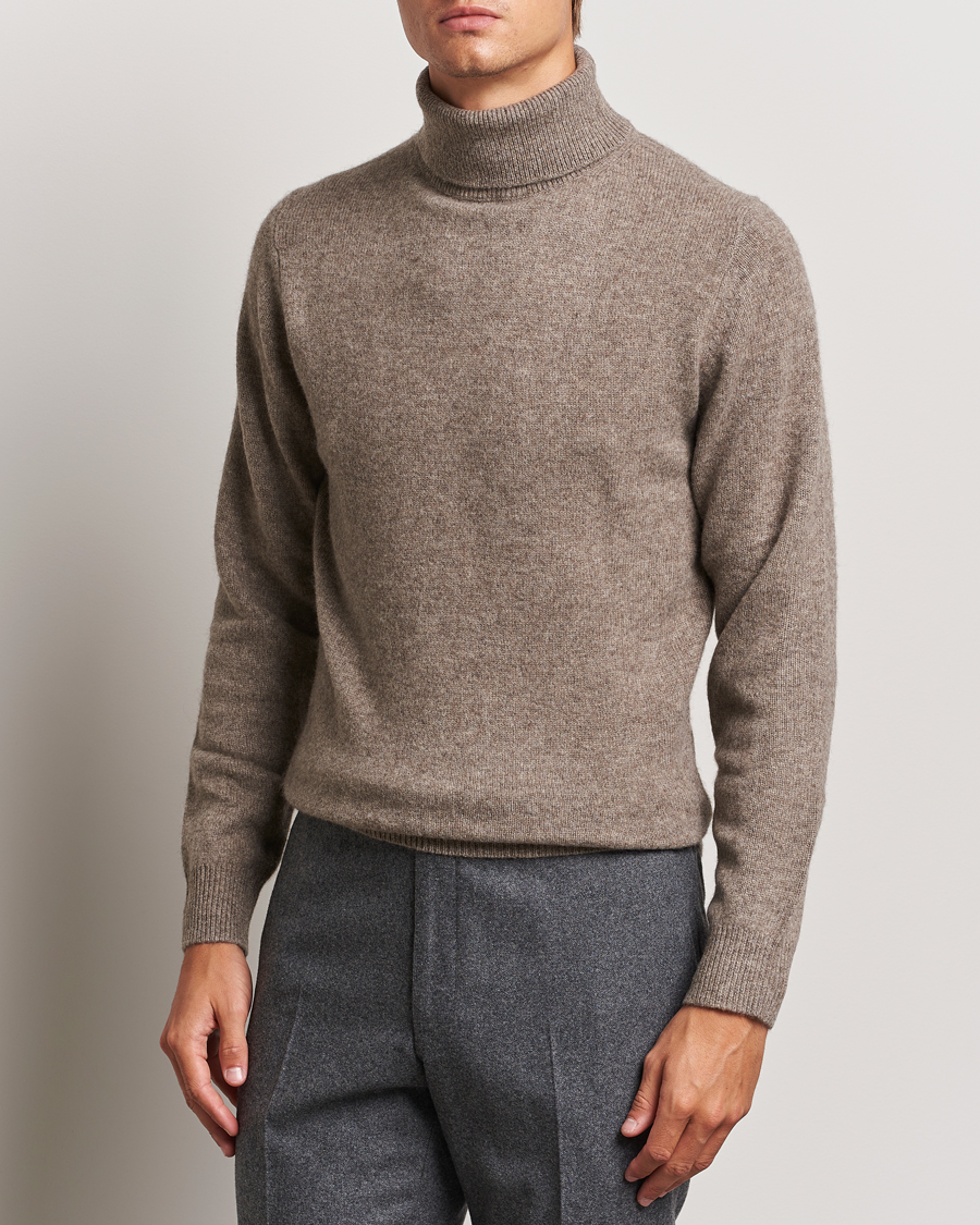 Herre |  | Stenströms | Knitted Yak/Merino Rollneck Brown