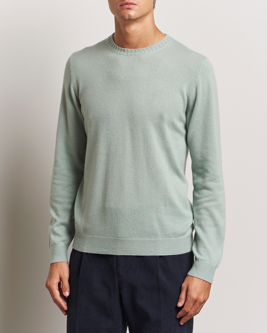 Herre |  | Stenströms | Cashmere Crewneck Light Green