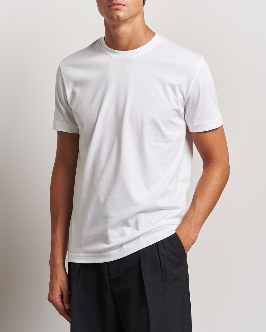 Herre | Klær | Tiger of Sweden | Dillan Crew Neck T-Shirt Pure White