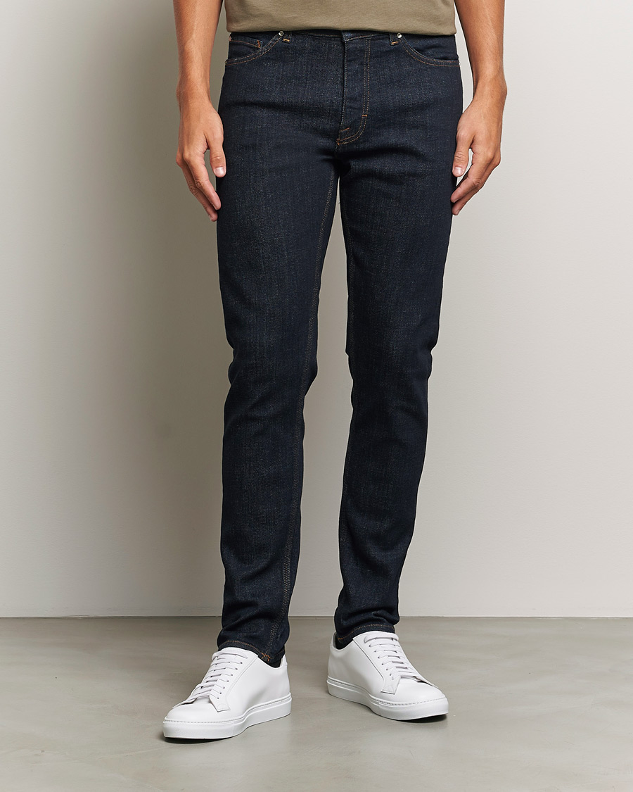 Herre | Slim fit | Tiger of Sweden | Evolve Stretch Cotton Jeans Royal Blue