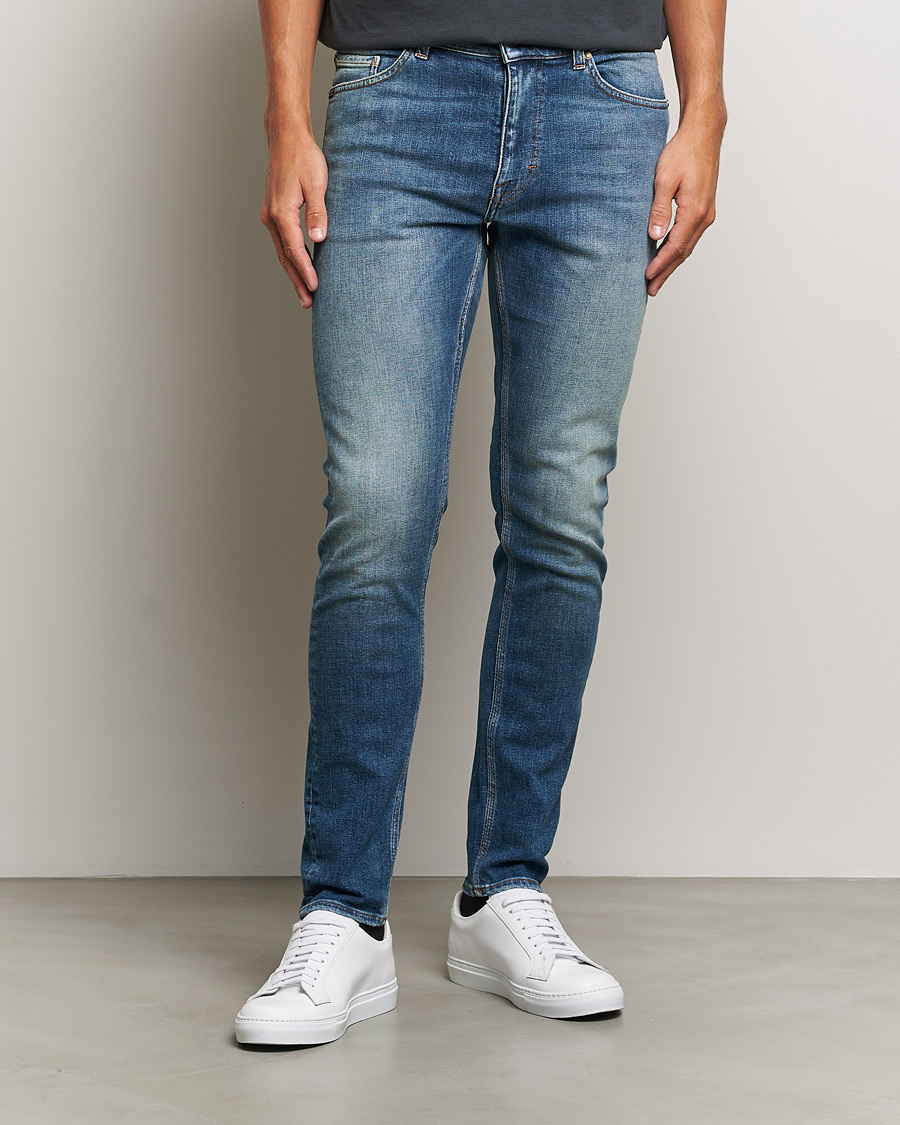 Herre | Slim fit | Tiger of Sweden | Evolve Stretch Cotton Jeans Medium Blue