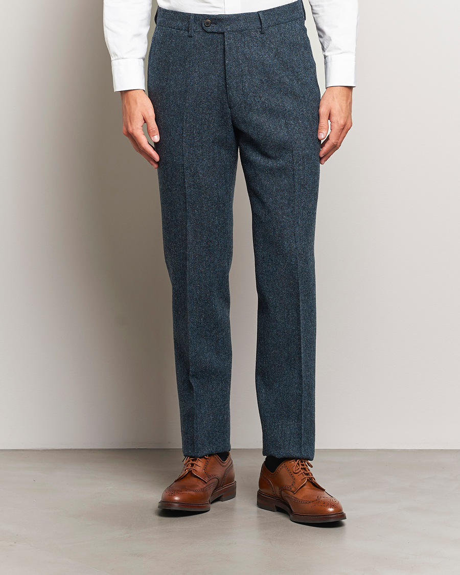 Herre |  | Walker Slater | Edward Wool Donegal Trousers Navy