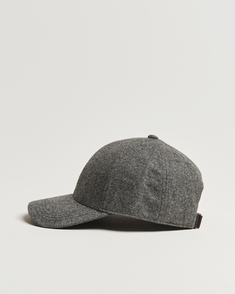 Herre |  | Varsity Headwear | Cashmere Baseball Cap Flint Grey