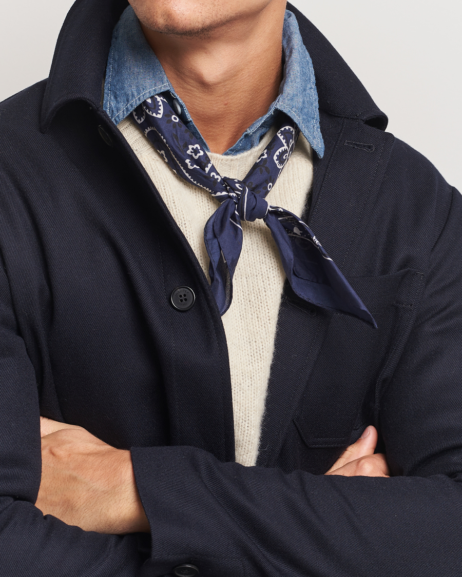 Herre |  | Drake\'s | Classic Paisley Bandana Navy