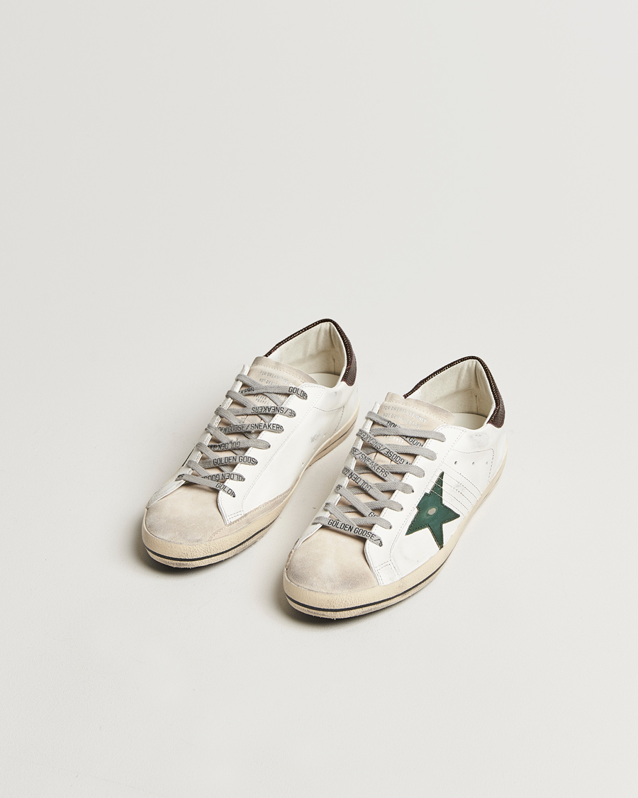 Herre | Luxury Brands | Golden Goose | Super-Star Sneakers White/Green