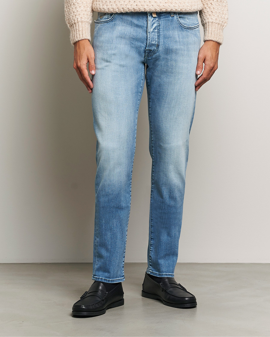 Herre |  | Jacob Cohën | Bard Slim Fit Streatch Jeans Light Blue