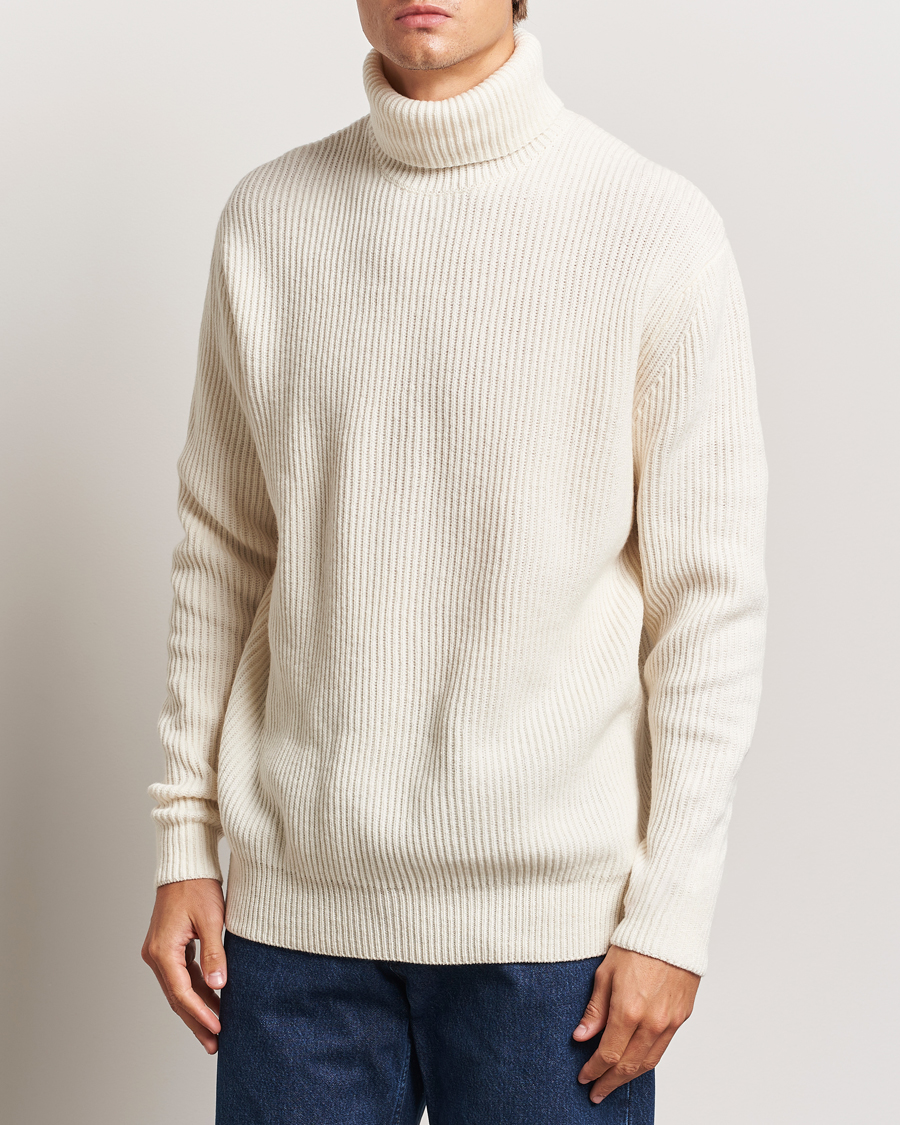 Herre |  | LES DEUX | Eddie Wool Rib Rollneck Ivory