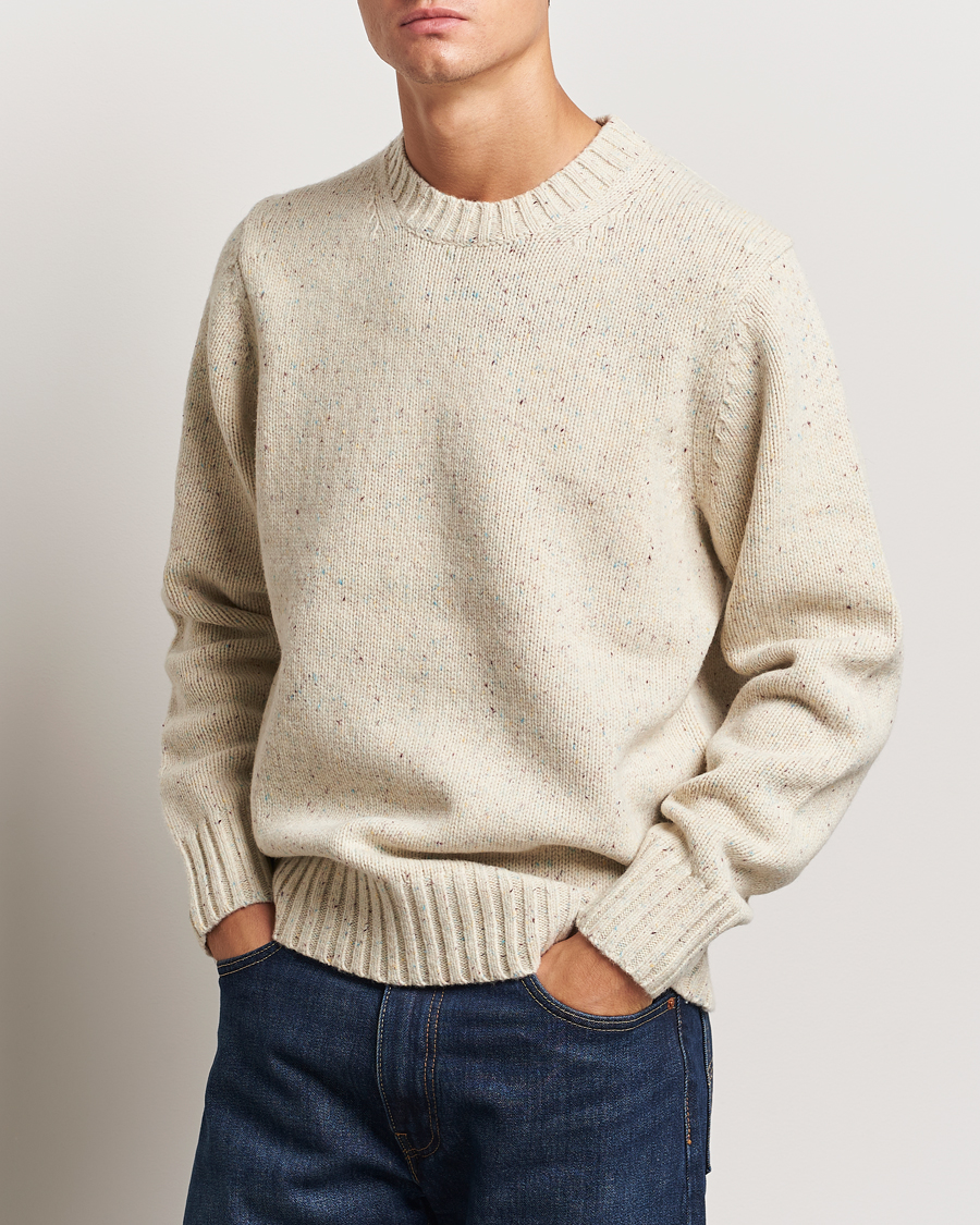 Herre |  | LES DEUX | Gary Fleck Wool Roundneck Light Sand