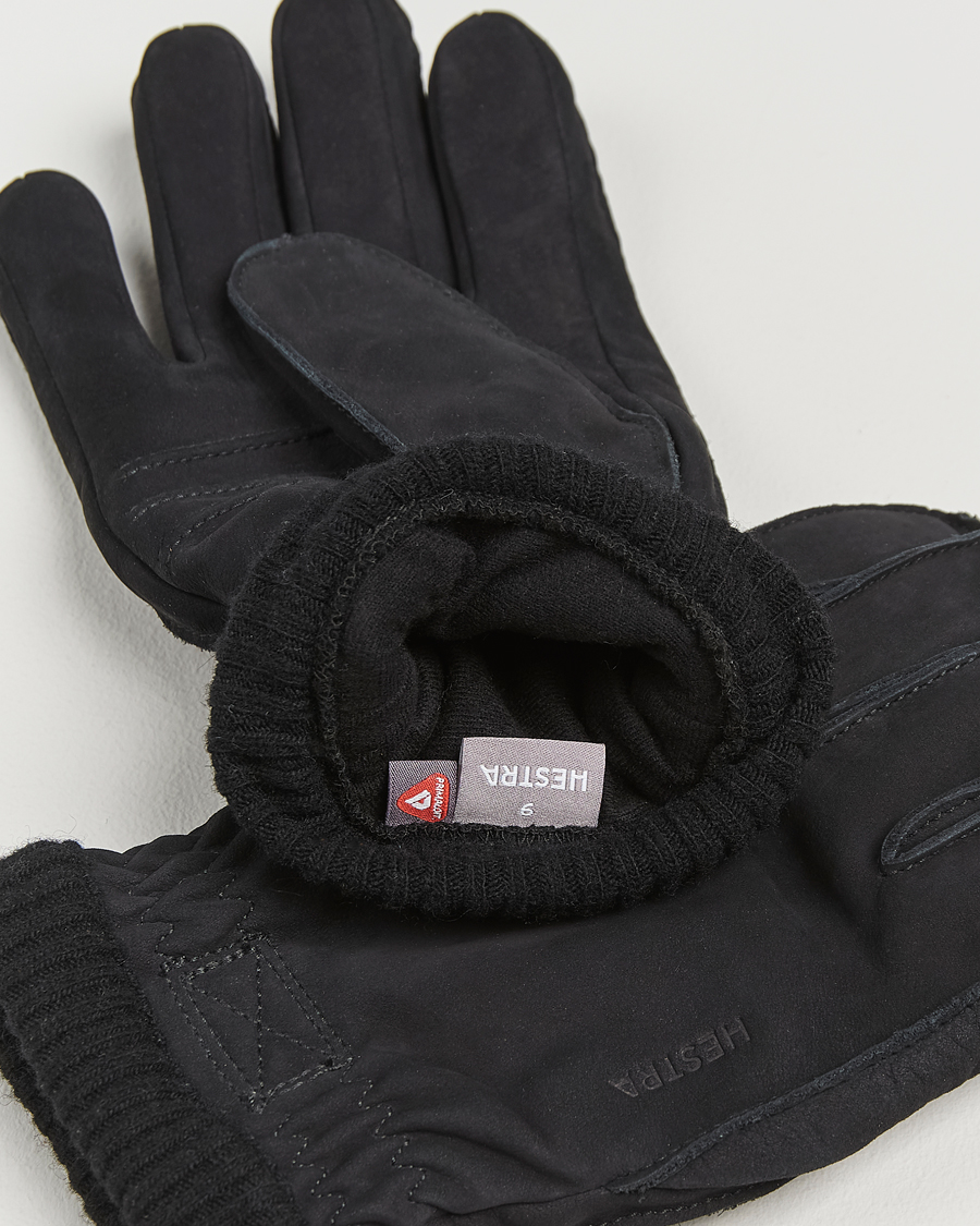 Herre |  | Hestra | Joar Primaloft Lined Nubuck Glove Black