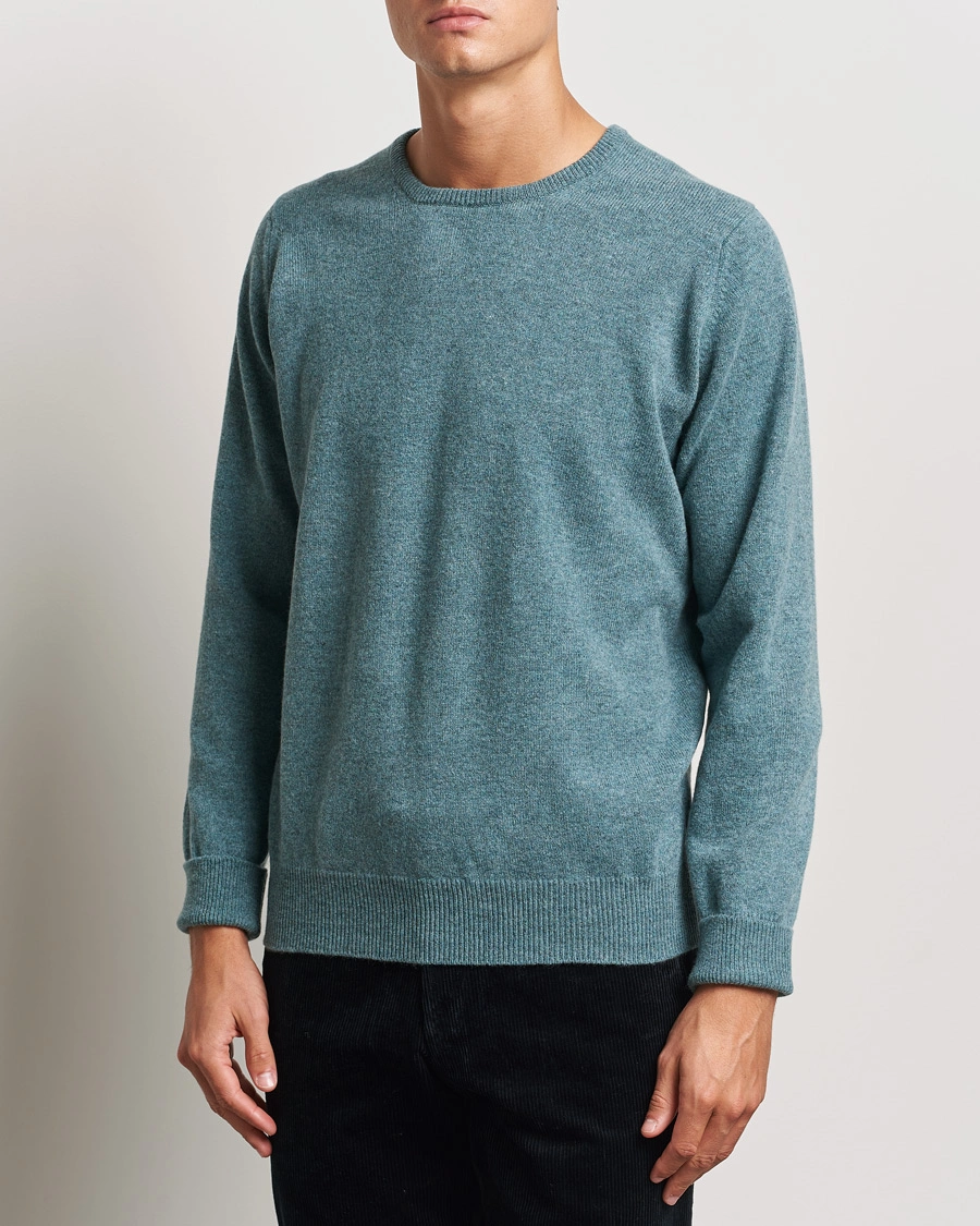 Herre | Gensere | William Lockie | Rob Lambswool Crewneck Caspian