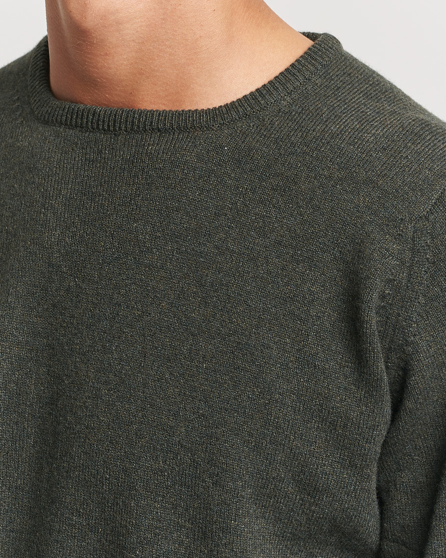 Herre | Gensere | William Lockie | Rob Lambswool Crewneck Seaweed