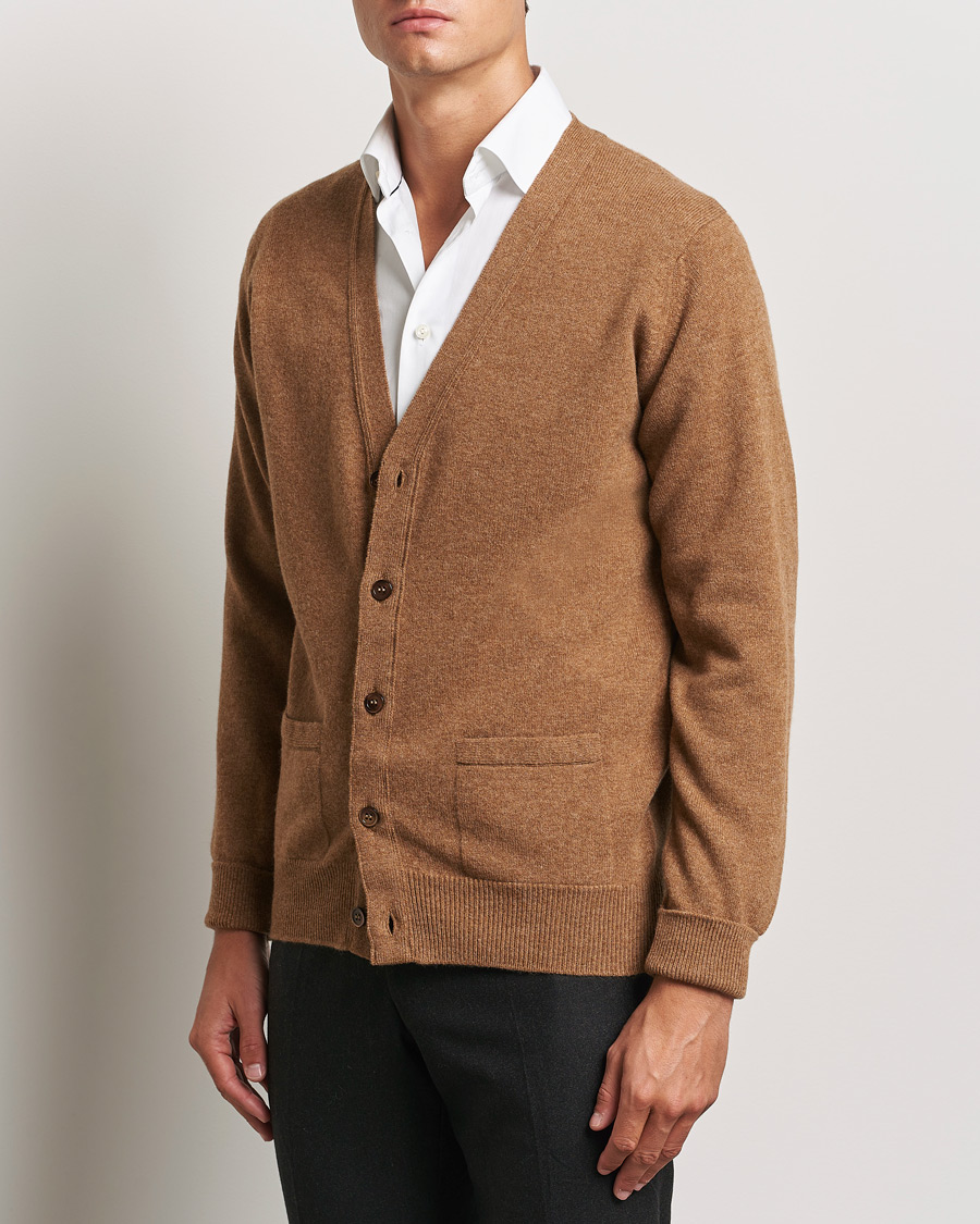 Herre |  | William Lockie | Rob Lambswool Cardigan Driftwood