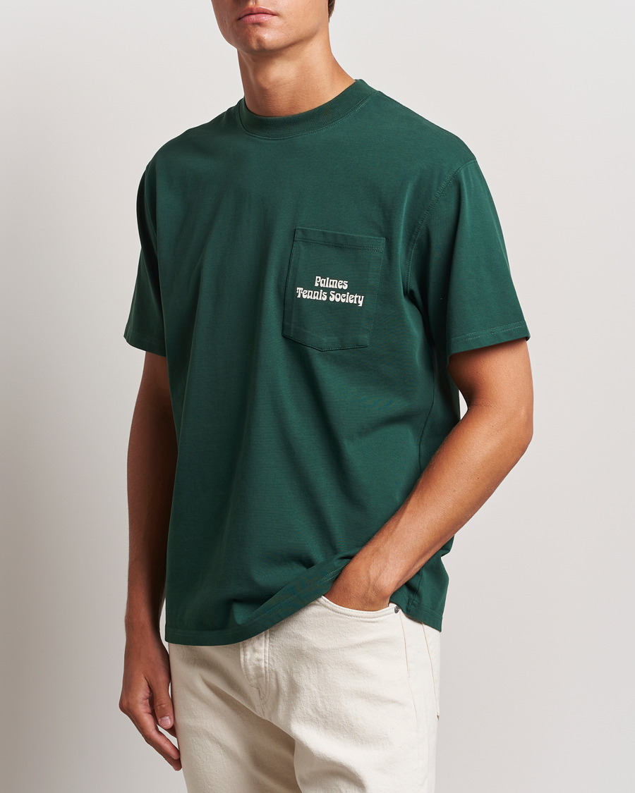 Herre | Palmes | Palmes | Fifth Pocket T-Shirt Dark Green