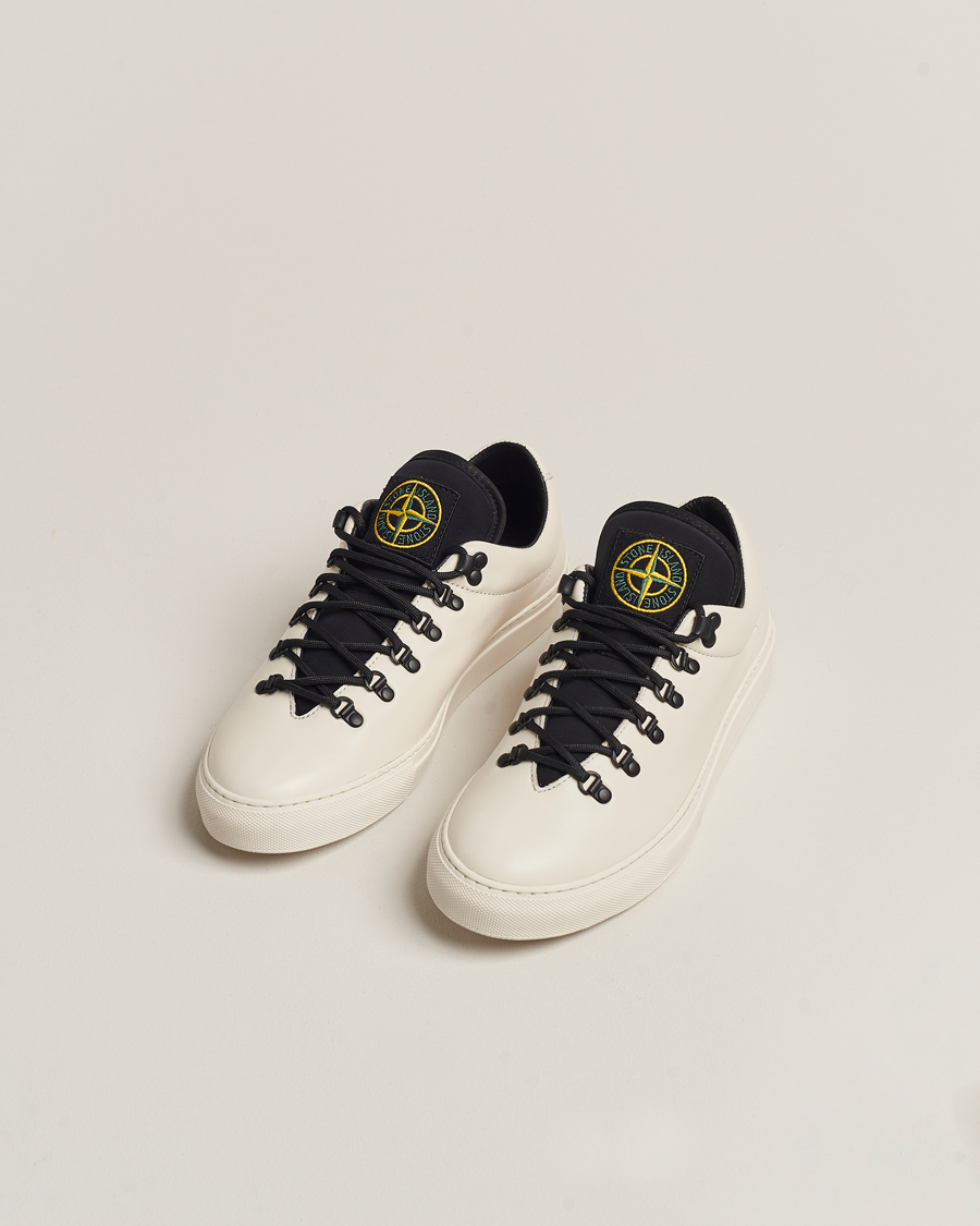 Herre | Luxury Classics | Stone Island | Leather Snekers Natural