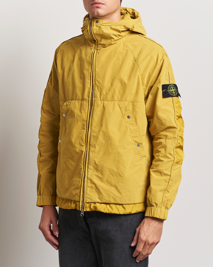 Herre |  | Stone Island | Hooded Lightweight Tela Jacket Mustard