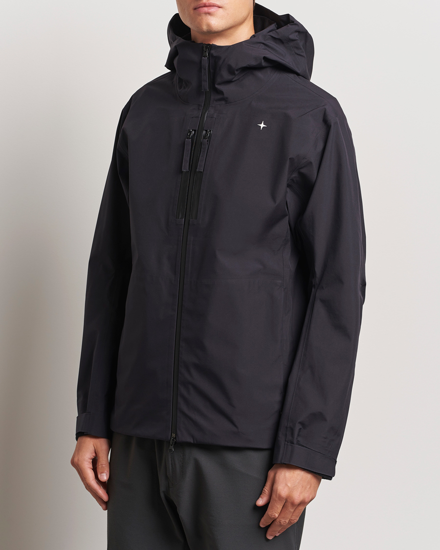 Herre |  | Stone Island | Gore-Tex Stellina Hooded Jacket Blue Marine