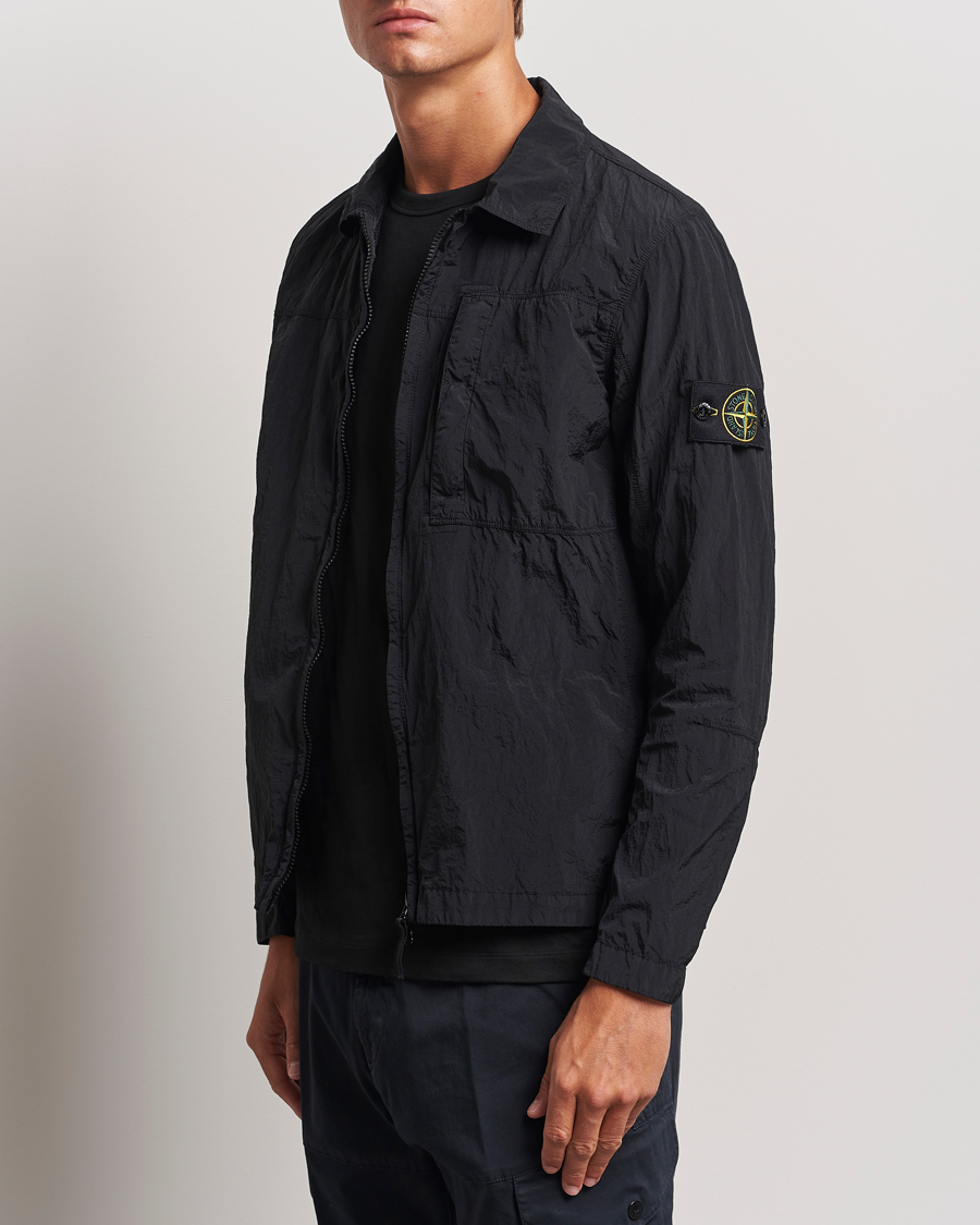 Herre | Casual | Stone Island | Nylon Metal Zip Overshirt Black