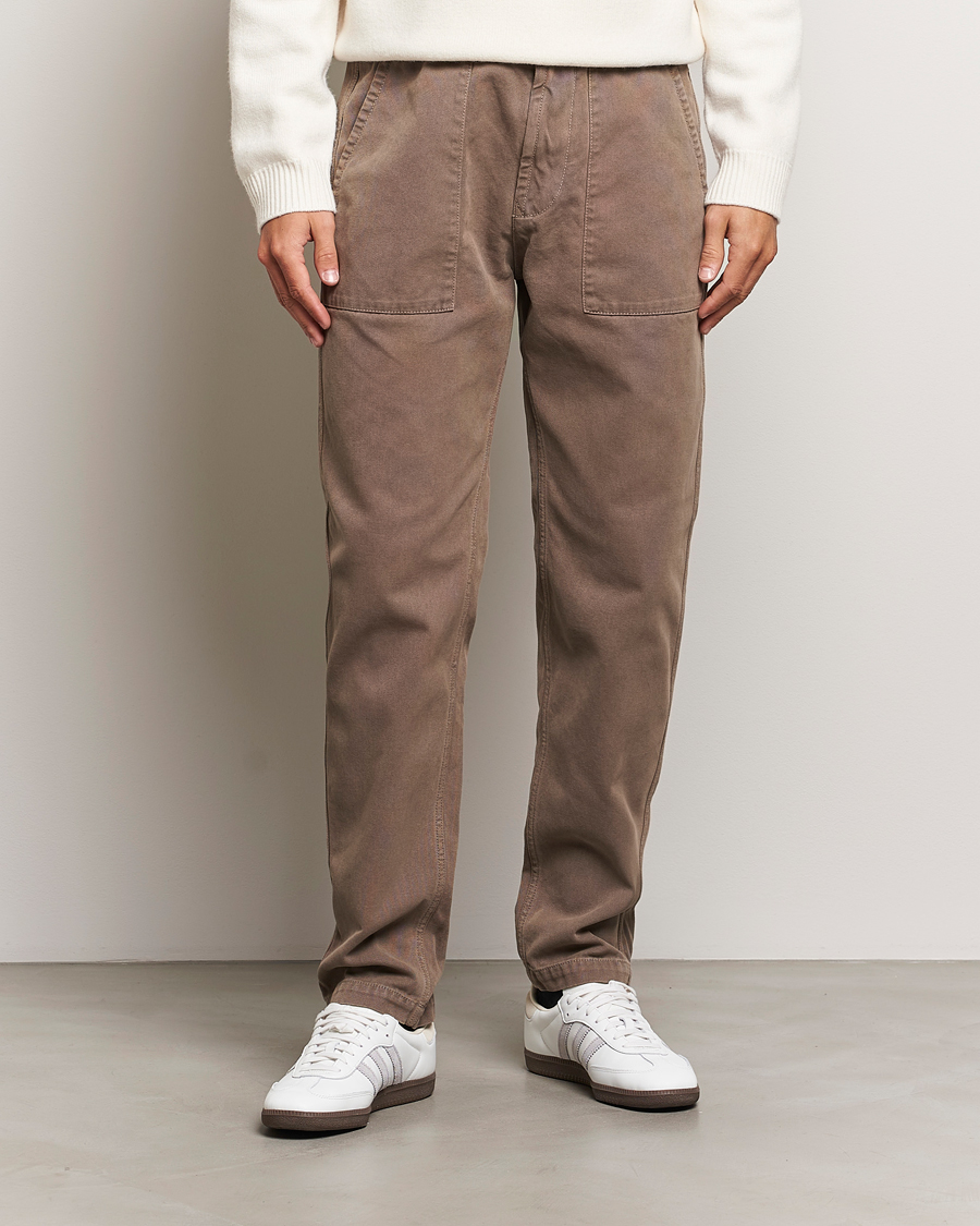 Herre | Penbukser | Stone Island | Panama Cotton Pants Walnut