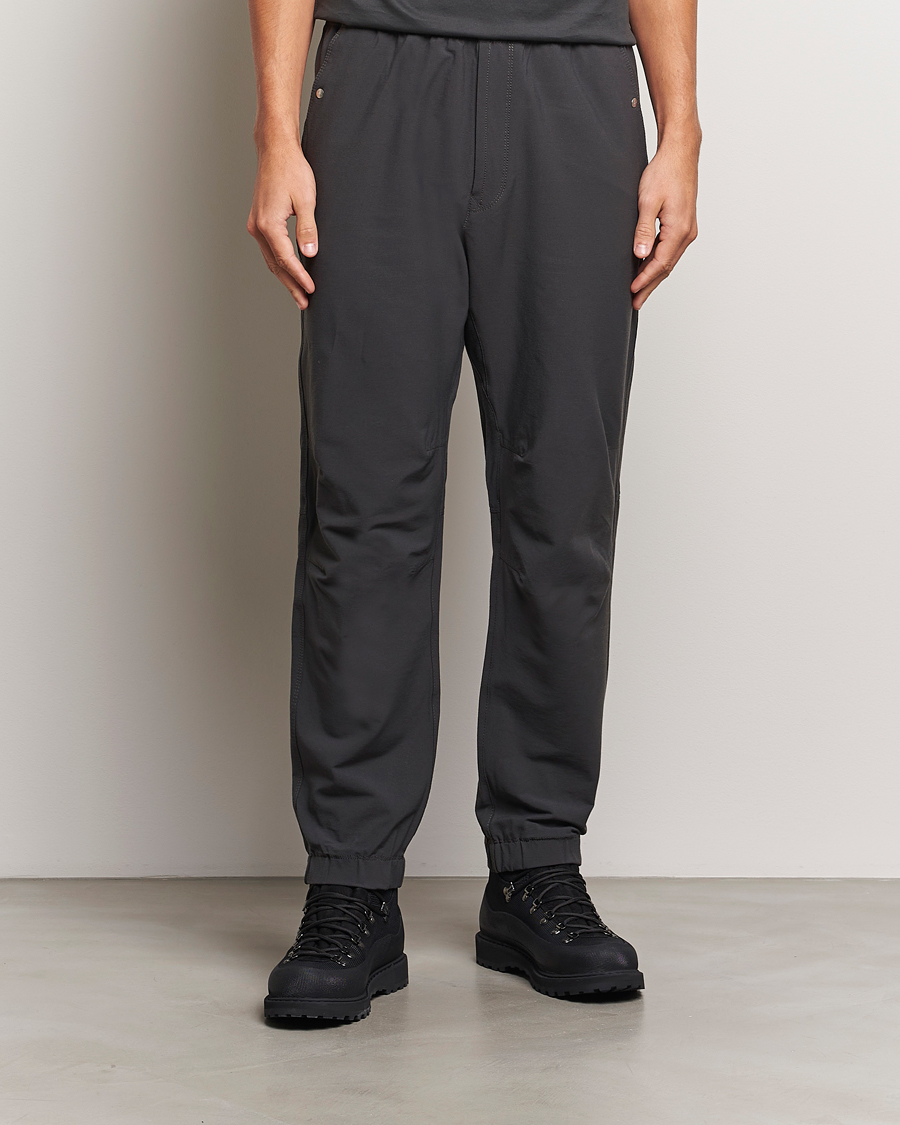 Herre | Funksjonelle bukser | Stone Island | Stellina Wool/Nylon Jogger Pants Lead Grey