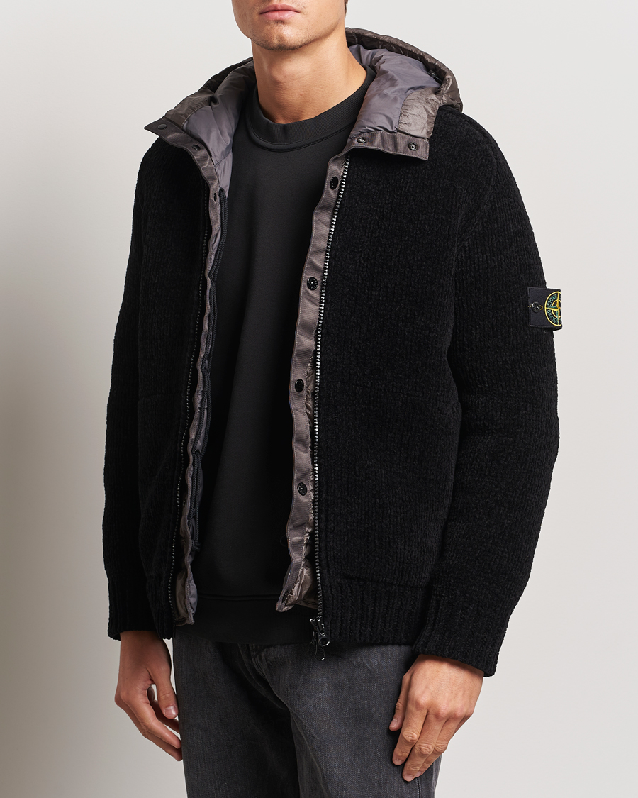 Herre |  | Stone Island | Presidents Knit Down Liner Hood Black