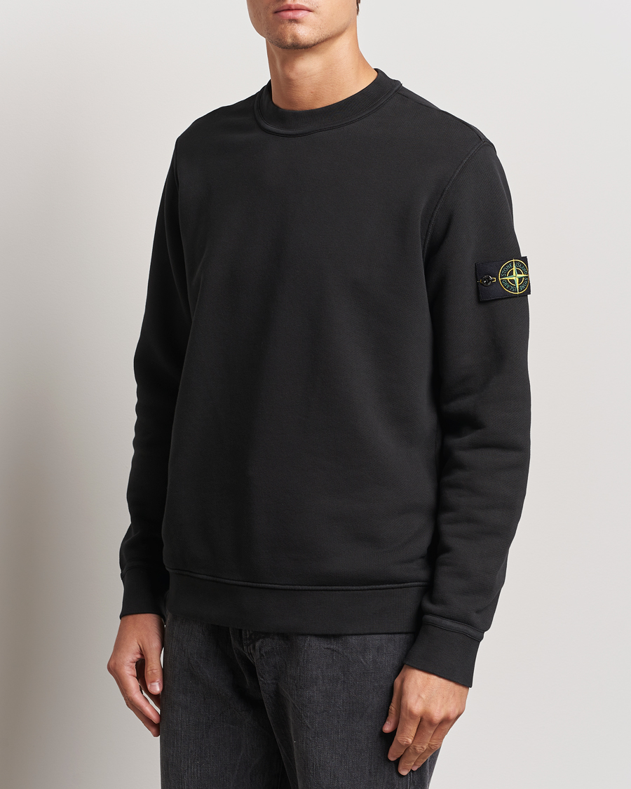 Herre | Sweatshirts | Stone Island | Old Dyed Cotton Sweatshirt Black