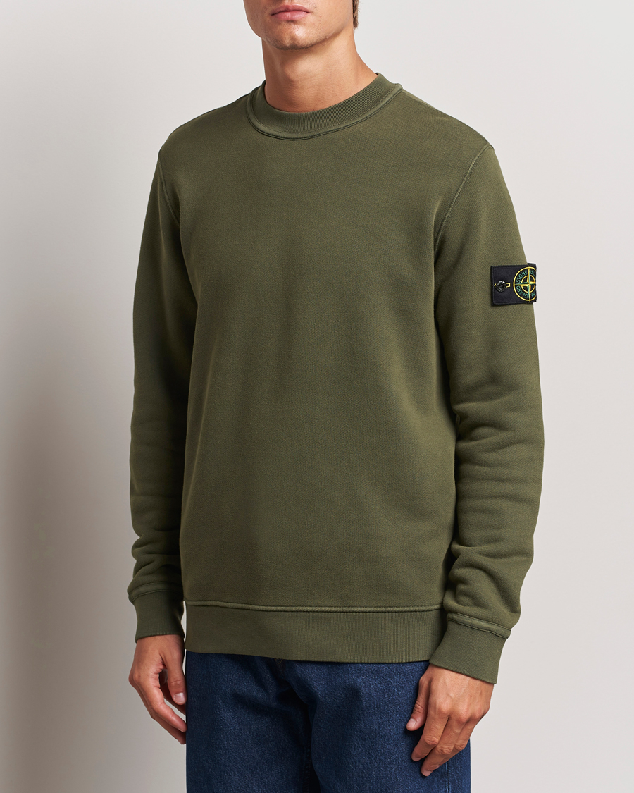 Herre |  | Stone Island | Old Dyed Cotton Sweatshirt Musk