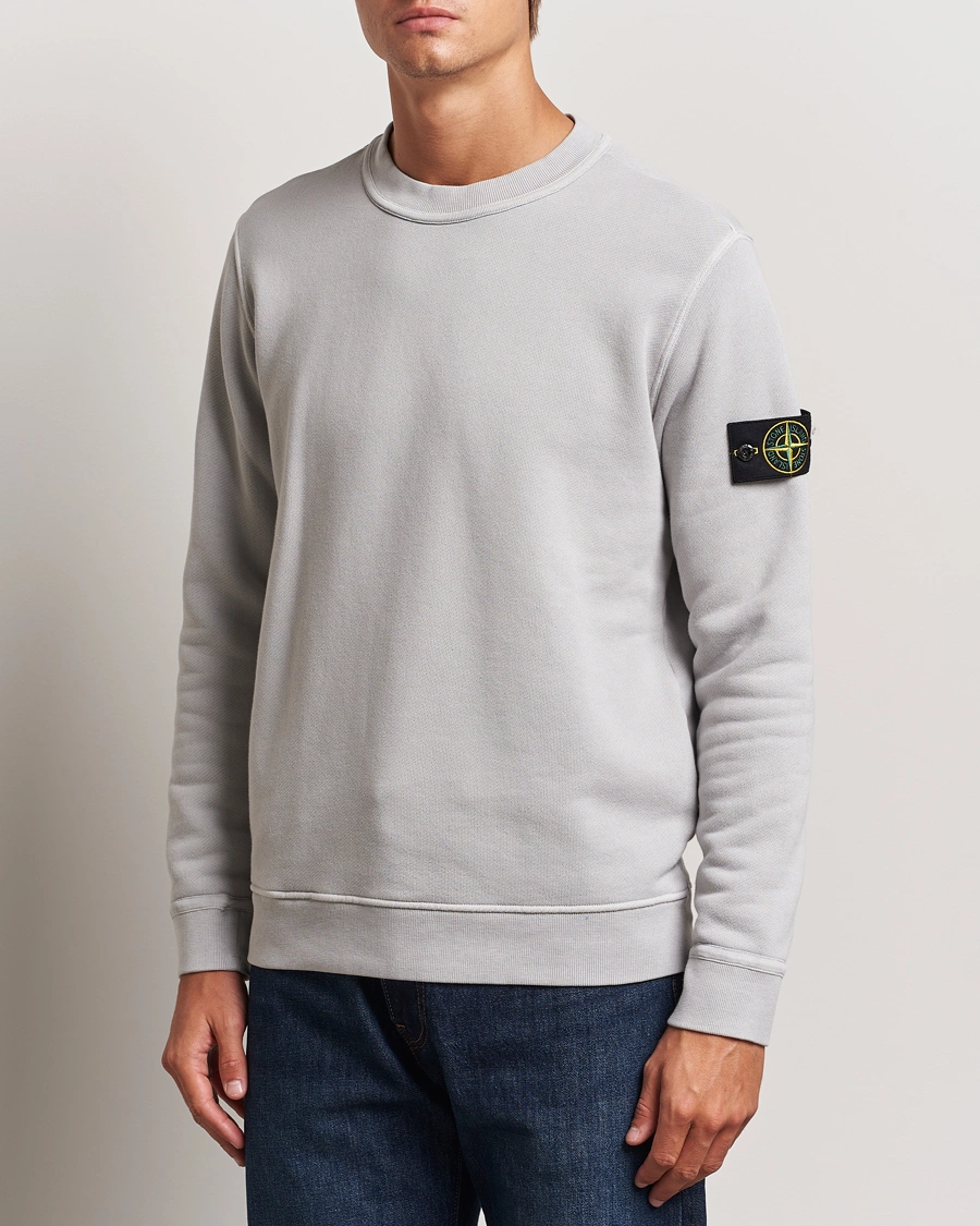 Herre | Grå gensere | Stone Island | Old Dyed Cotton Sweatshirt Grey