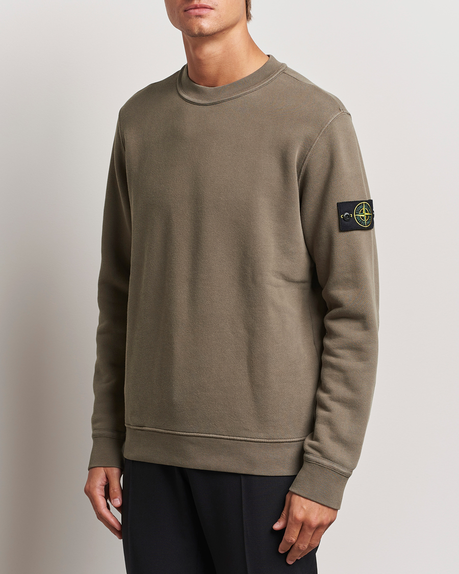 Herre | Sweatshirts | Stone Island | Old Dyed Cotton Sweatshirt Walnut