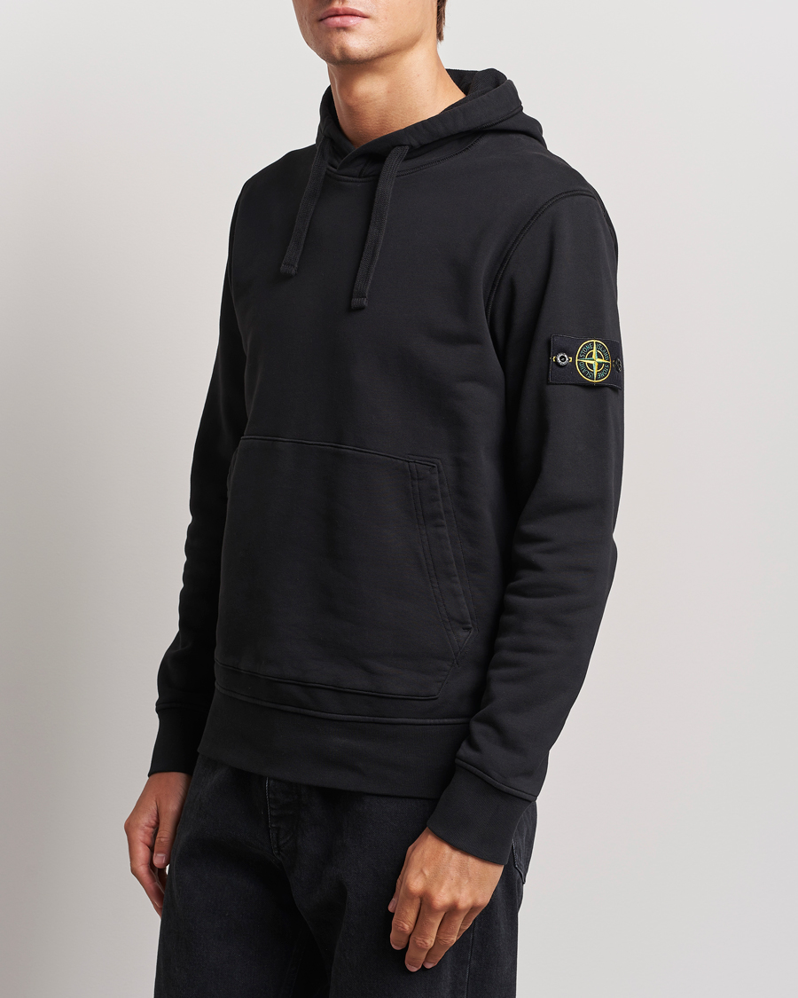 Herre | Luxury Classics | Stone Island | Garment Dyed Fleece Hood Black