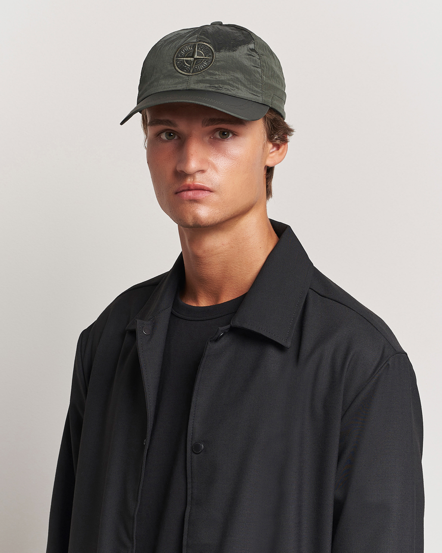 Herre |  | Stone Island | Nylon Metal Logo Cap Musk