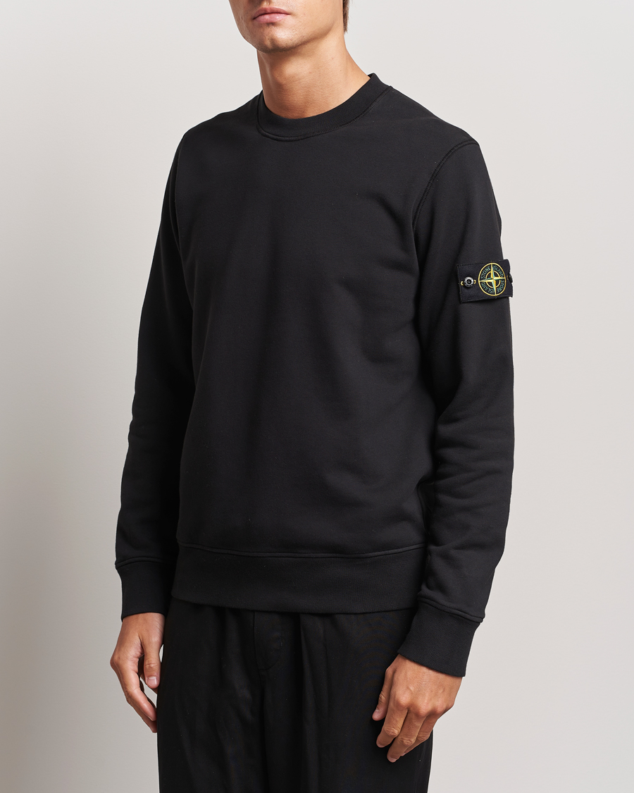 Herre |  | Stone Island | Garment Dyed Fleece Sweatshirt Black