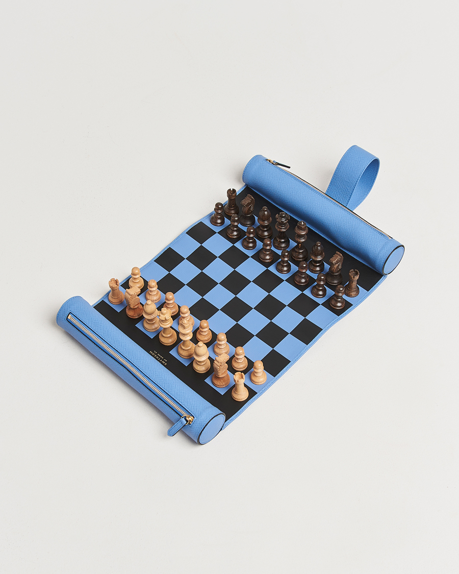 Herre |  | Smythson | Panama Chess Roll Nile Blue