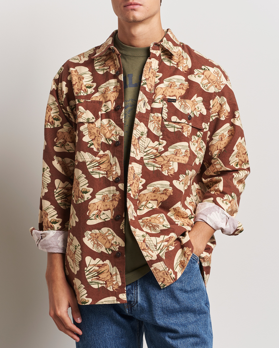 Herre |  | Filson | Field Flannel Shirt Sorrel Horse/Wildlife