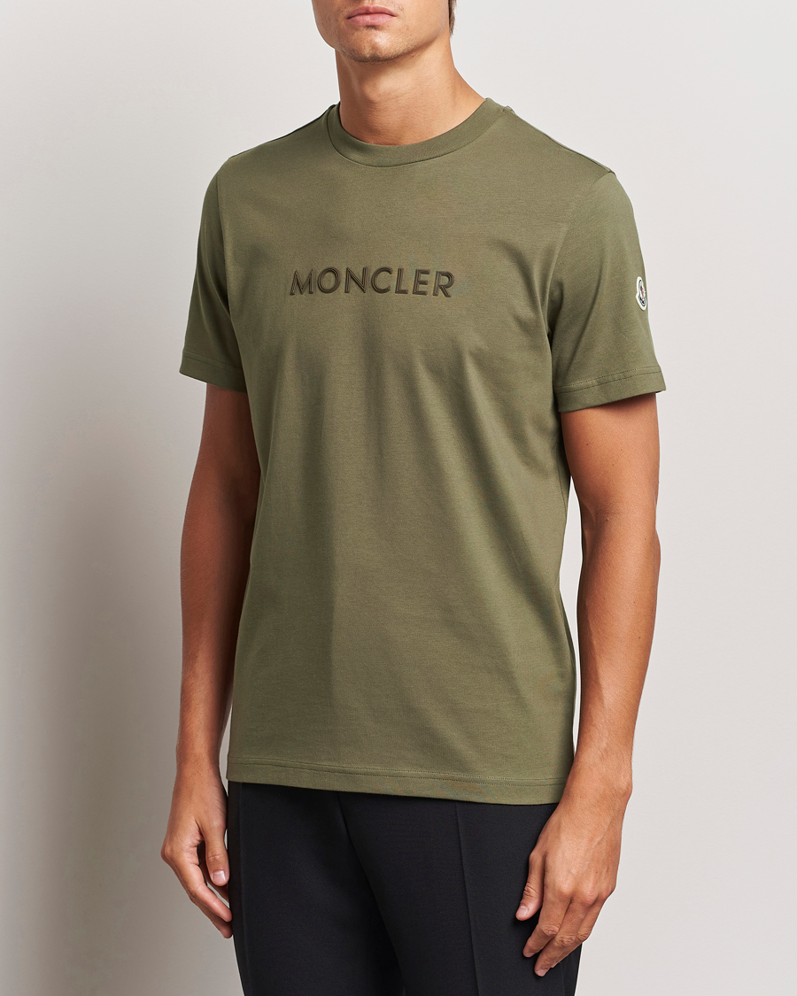 Herre |  | Moncler | Lettering T-Shirt Military