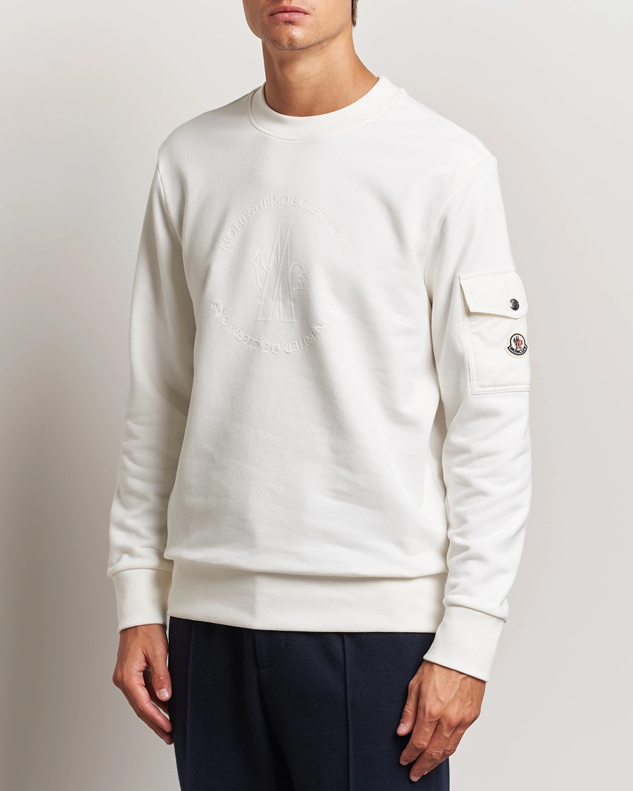 Herre |  | Moncler | Pocket Sleeve Sweatshirt Off White