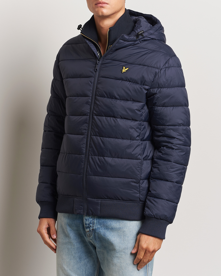 Herre | Klær | Lyle & Scott | Wadded Hooded Jacket Dark Navy