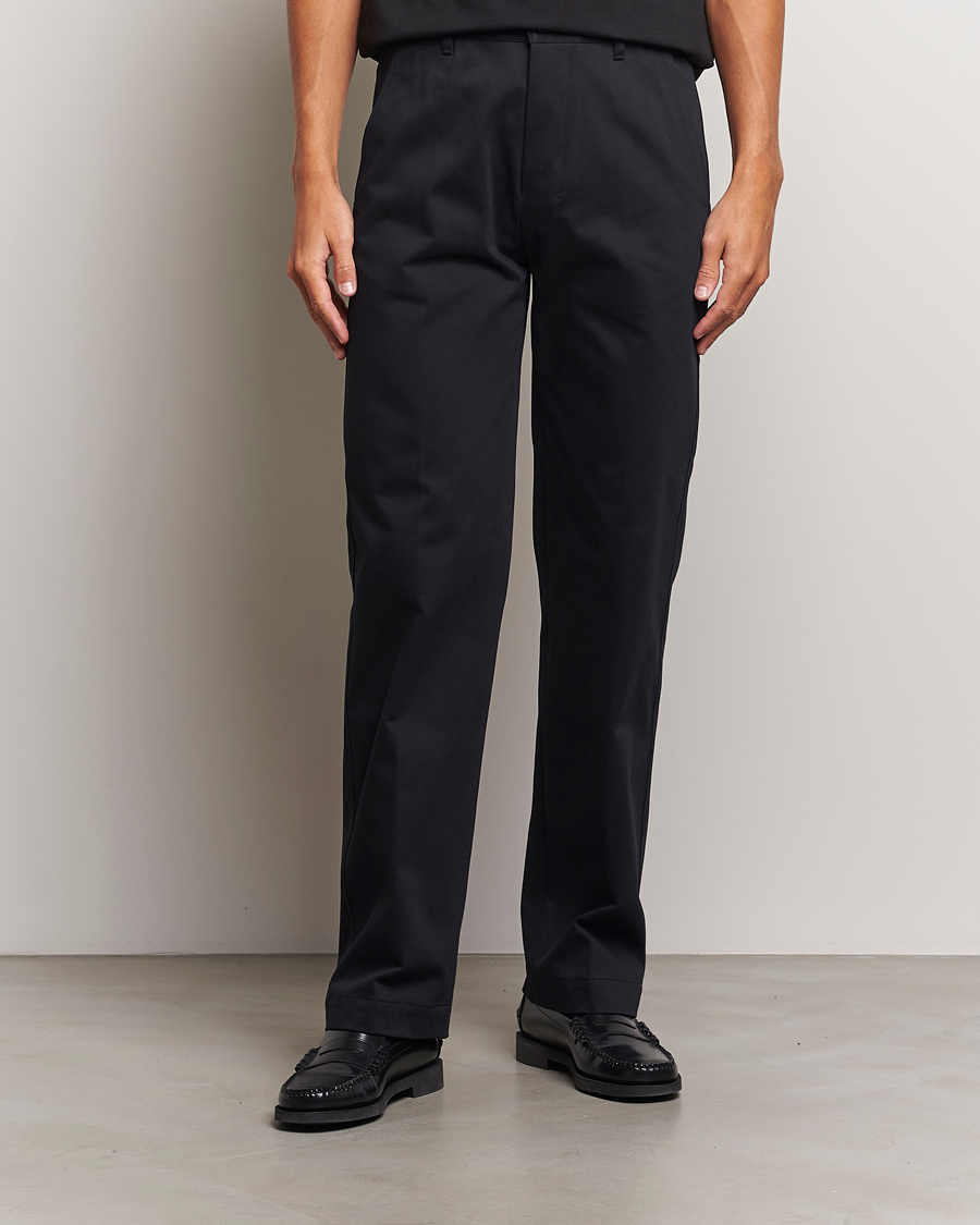 Herre |  | AMI | Straight Fit Chino Trousers Black