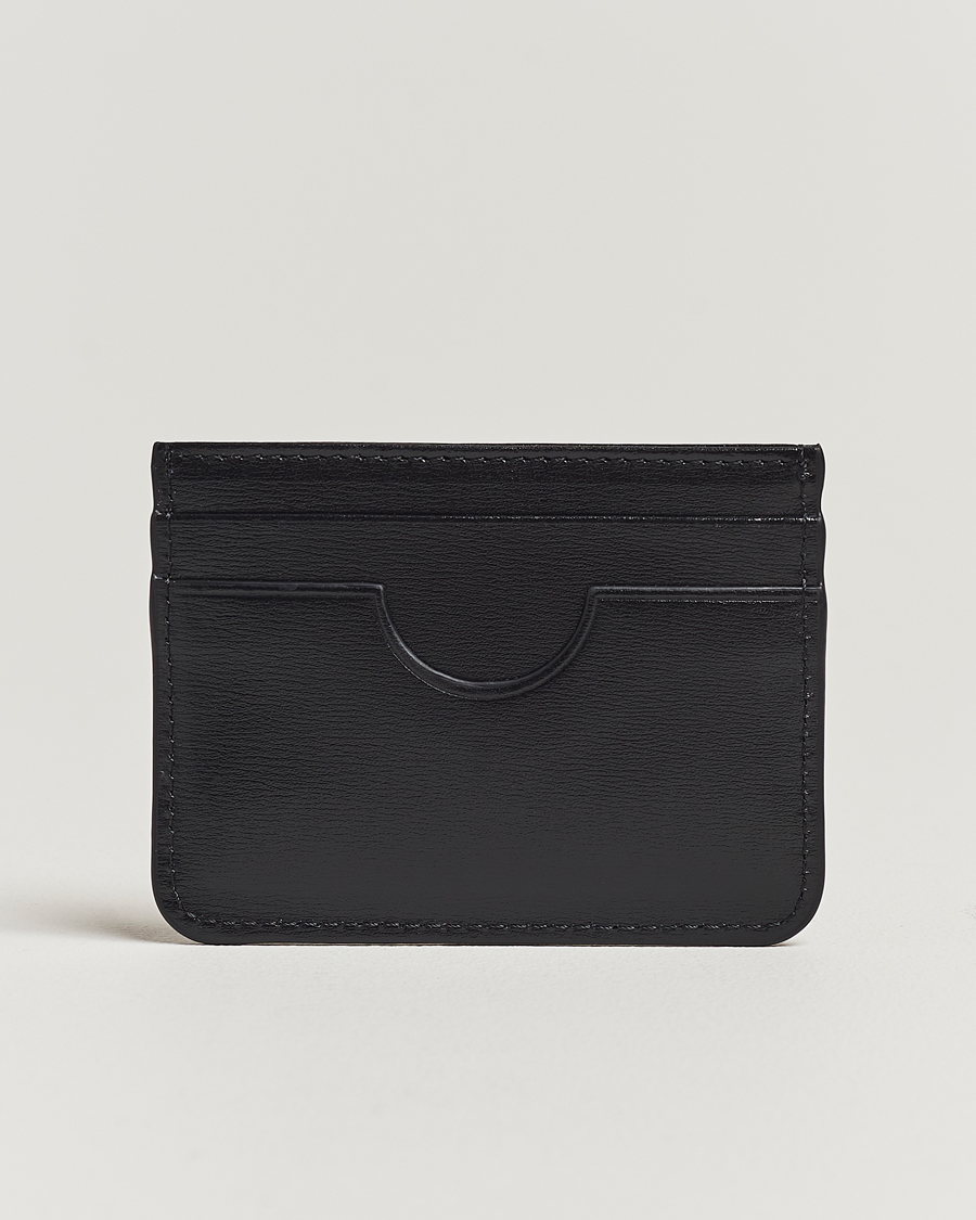 Herre | Kortholdere | AMI | Tonal Logo Leather Cardholder Black