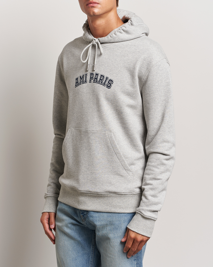 Herre |  | AMI | Paris Logo Hoodie Heather Ash Grey