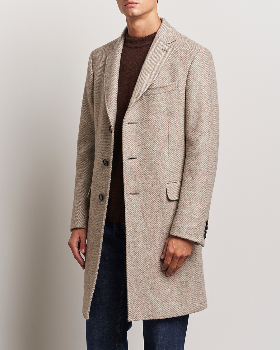 Herre |  | Zegna | Wool/Cashmere Double Breasted Coat Beige