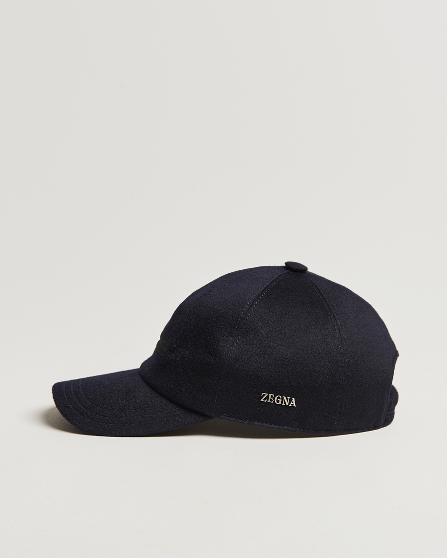 Herre |  | Zegna | Cashmere Baseball Cap Navy