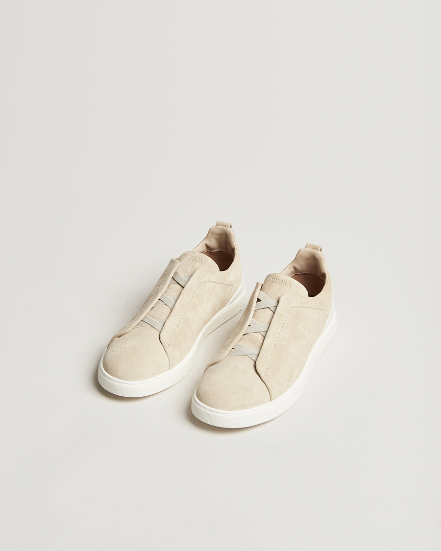 Herre |  | Zegna | Triple Stitch Sneakers Butter Suede