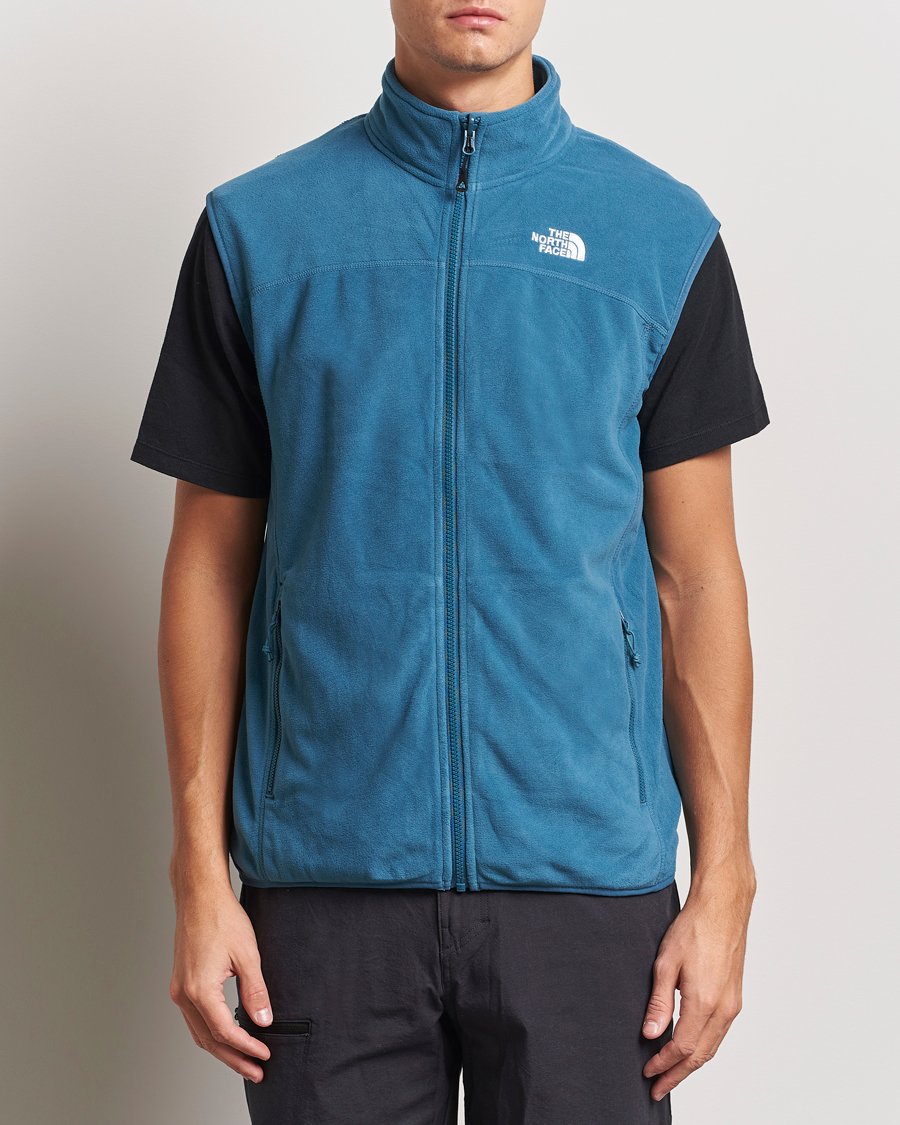 Herre |  | The North Face | 100 Glacier Fleece Vest Midnight Petrol