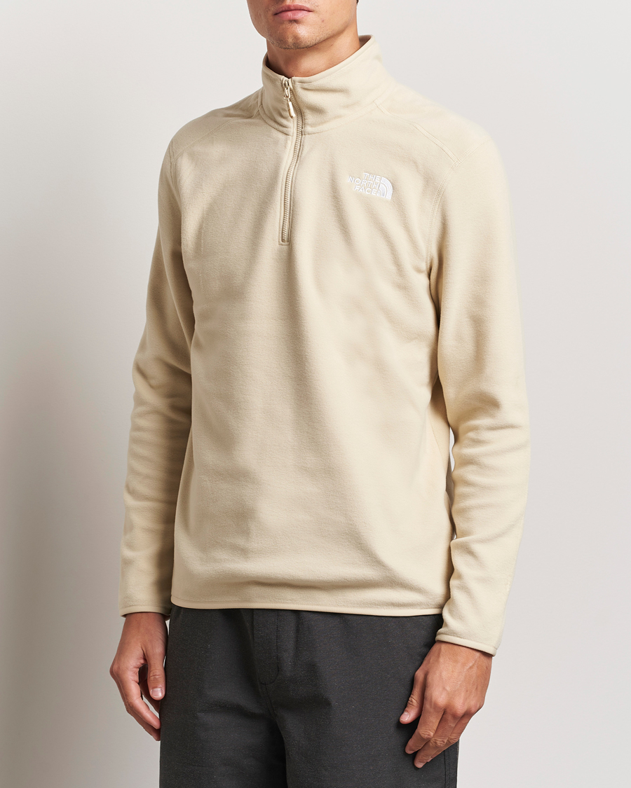 Herre |  | The North Face | 100 Glacier Fleece 1/4 Zip Gravel