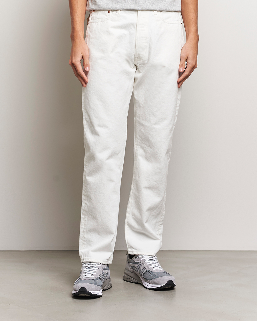 Herre |  | orSlow | Straight Fit 105 Selvedge Jeans White