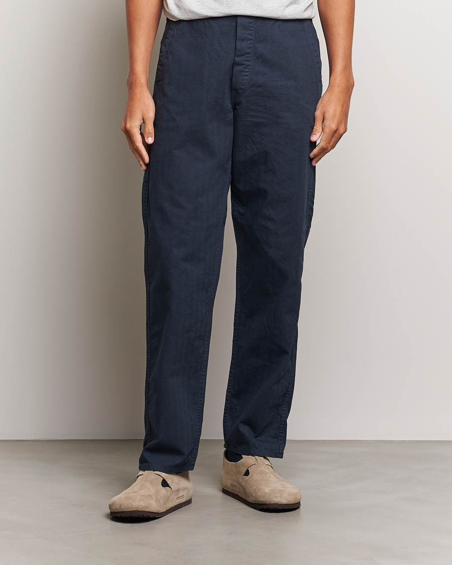 Herre | orSlow | orSlow | French Work Pants Navy