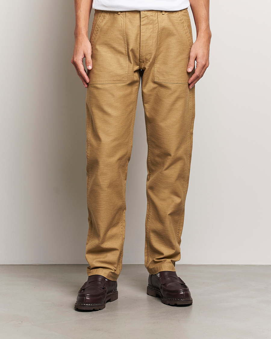 Herre |  | orSlow | Slim Fit Original Sateen Fatigue Pants Khaki