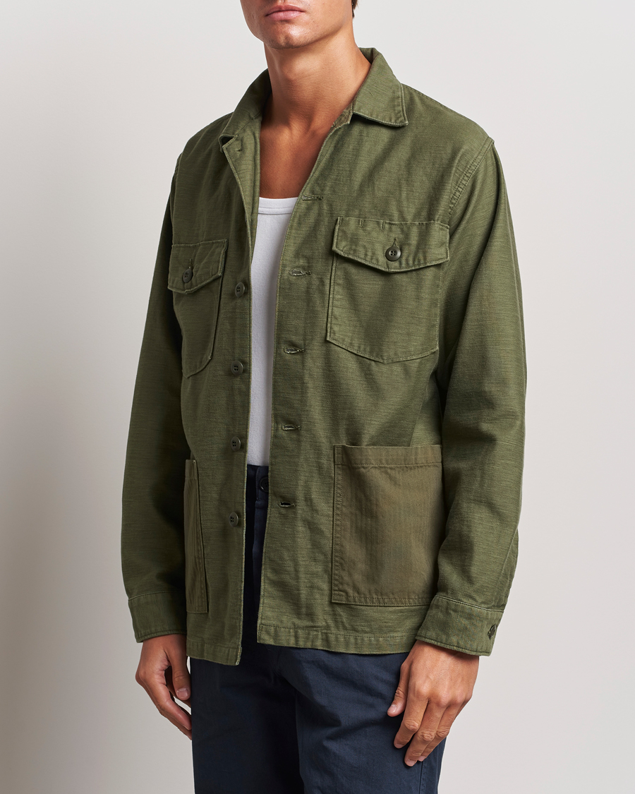 Herre |  | orSlow | 4 Pockets US Army Shirt Dark Olive