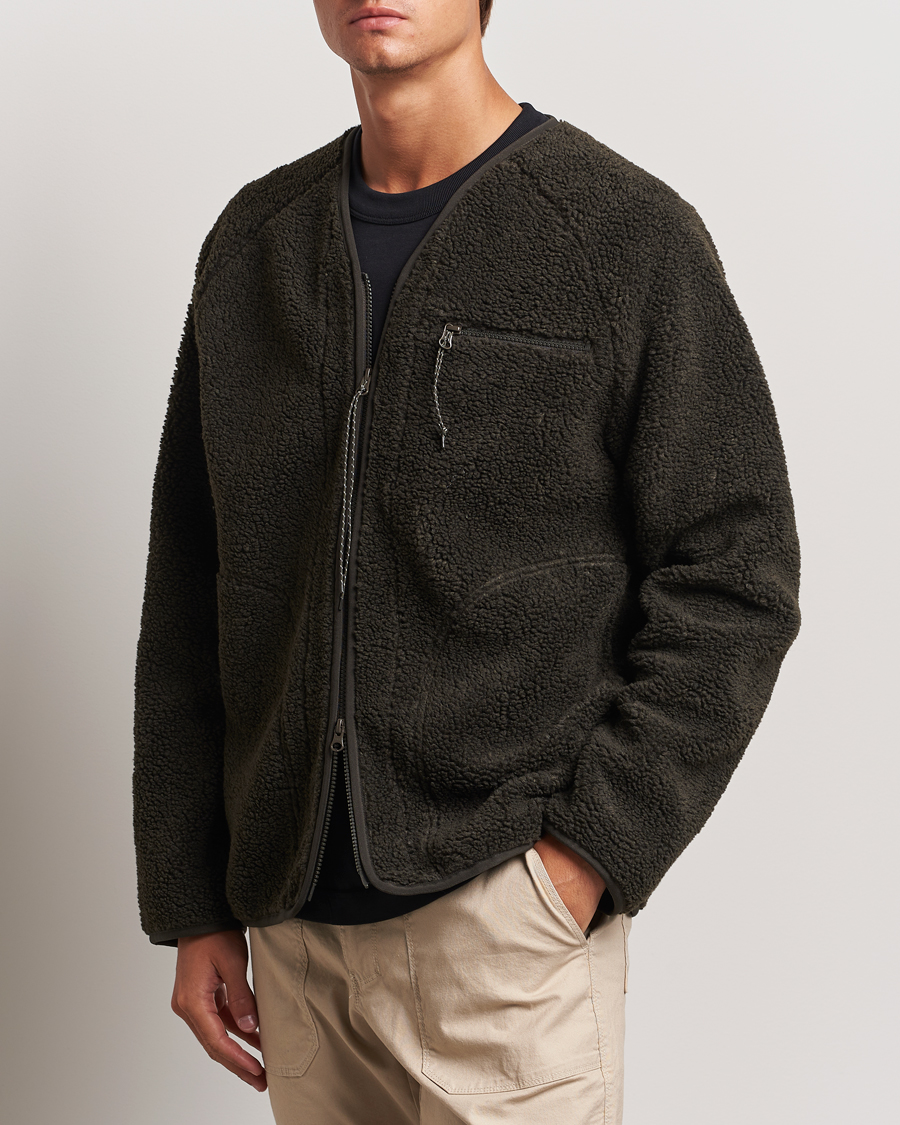 Herre |  | Peak Performance | Heavy Pile Oversized Cardigan Olive Extreme